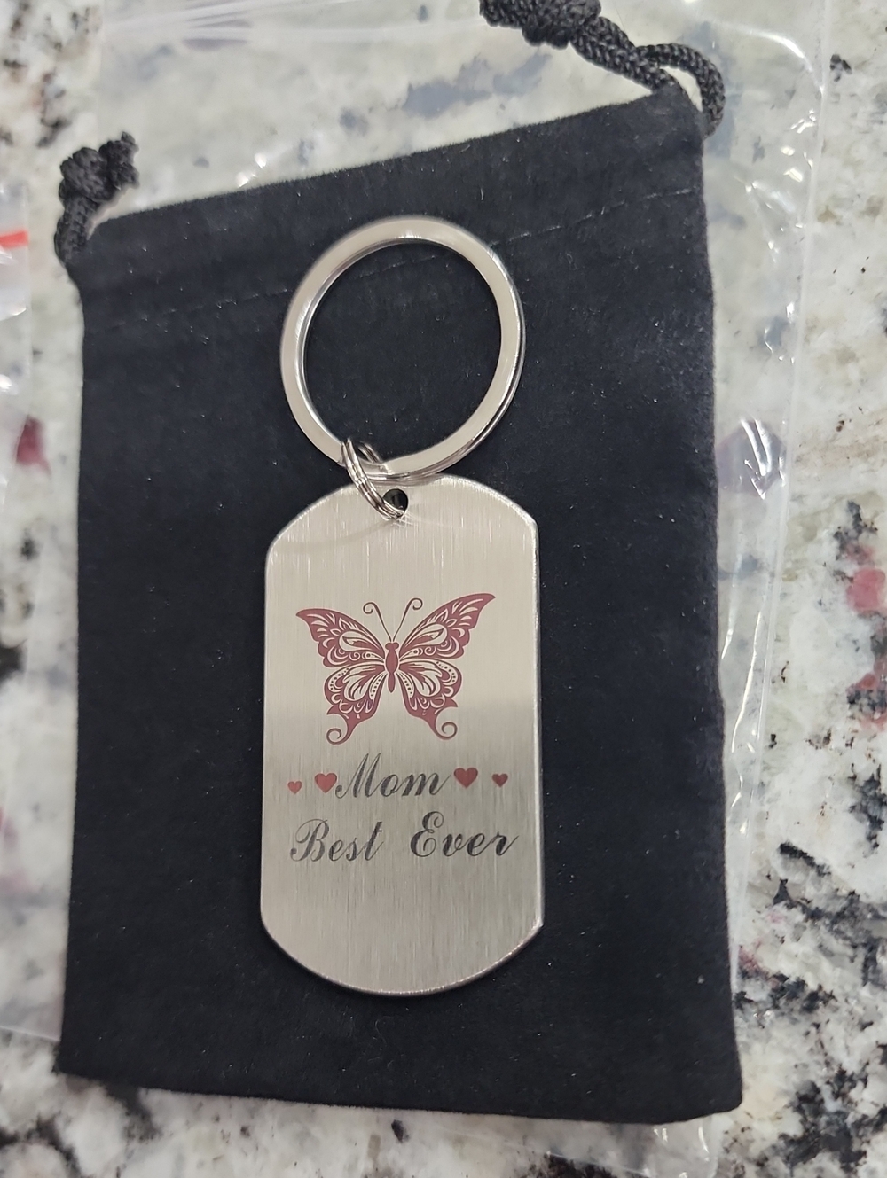 Best Mom Ever Key Tag Keychain